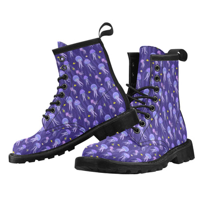 Jellyfish Style Print Women's Boots