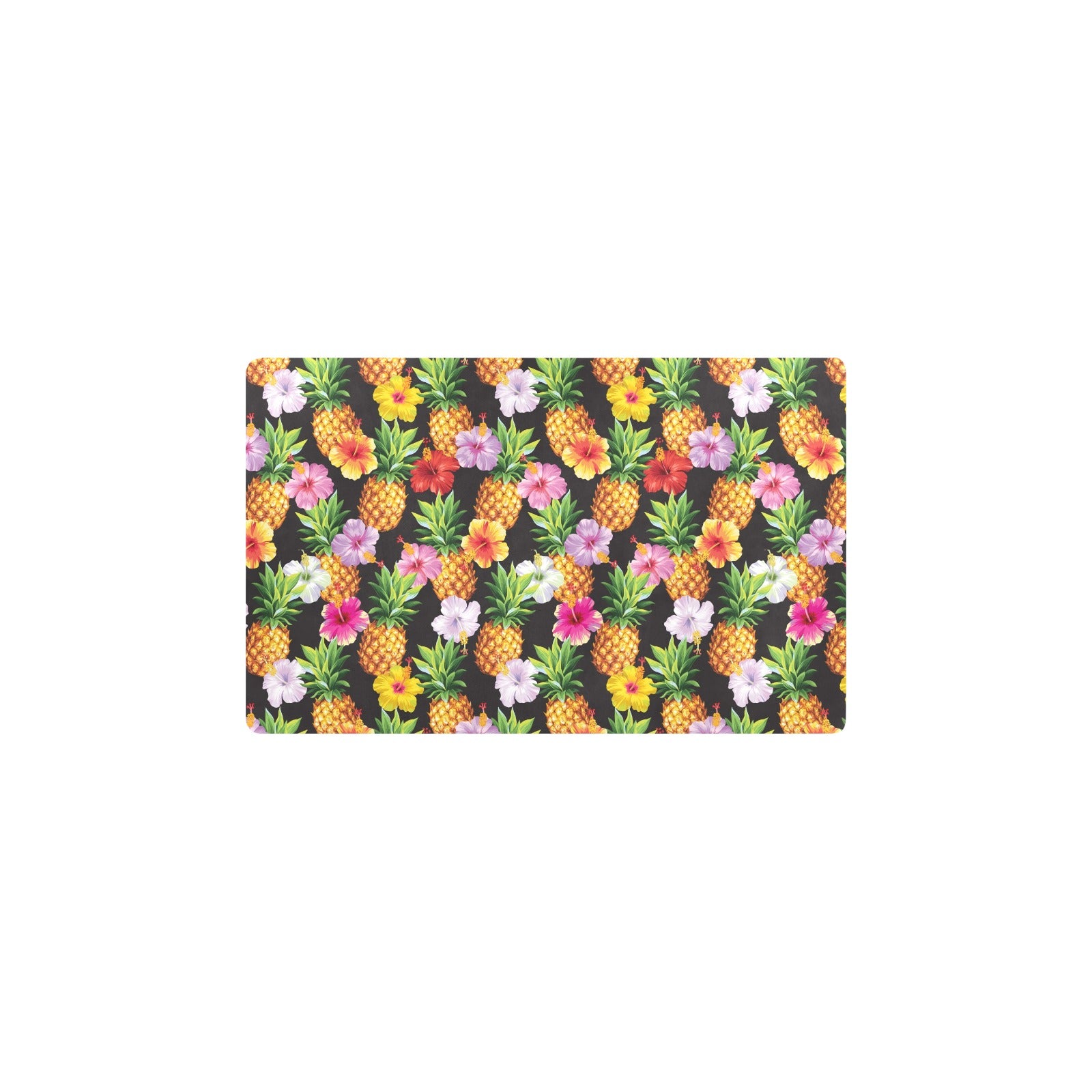 Pineapple Hibiscus Kitchen Mat