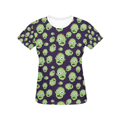 Zombie Print Design LKS303 Women's  T-shirt
