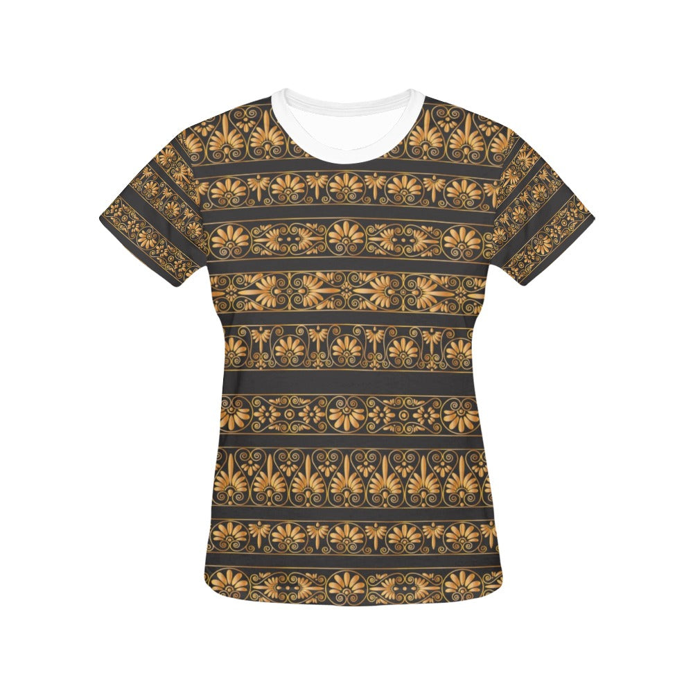 Ancient Greek Print Design LKS303 Women's  T-shirt