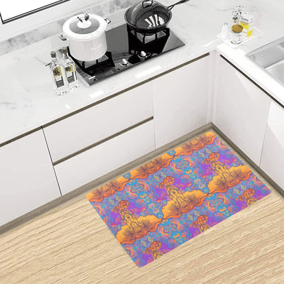 Gold Elephant Indian Kitchen Mat