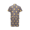 Celestial Gold Sun Face Men's Romper