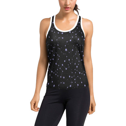 Star Print Design LKS303 Women's Racerback Tank Top