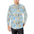 Polynesian Jellyfish Turtle Print Men's Long Sleeve Shirt