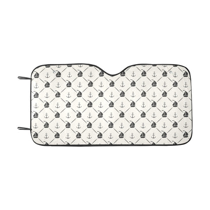 Sailboat Print Design LKS302 Car front Windshield Sun Shade
