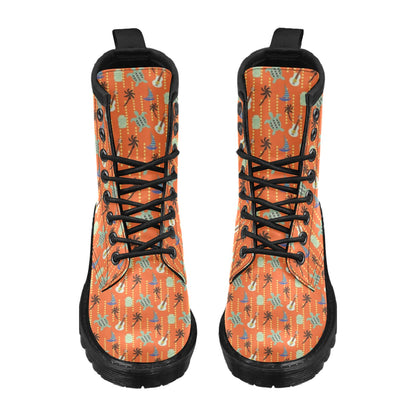 Ukulele Print Design LKS402 Women's Boots