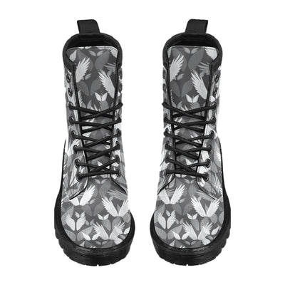 Angel Wings Pattern Design Themed Print Women's Boots