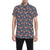 Fox Strawberry Print Pattern Men's Short Sleeve Button Up Shirt