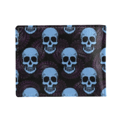 Skull Print Design LKS3012 Men's ID Card Wallet