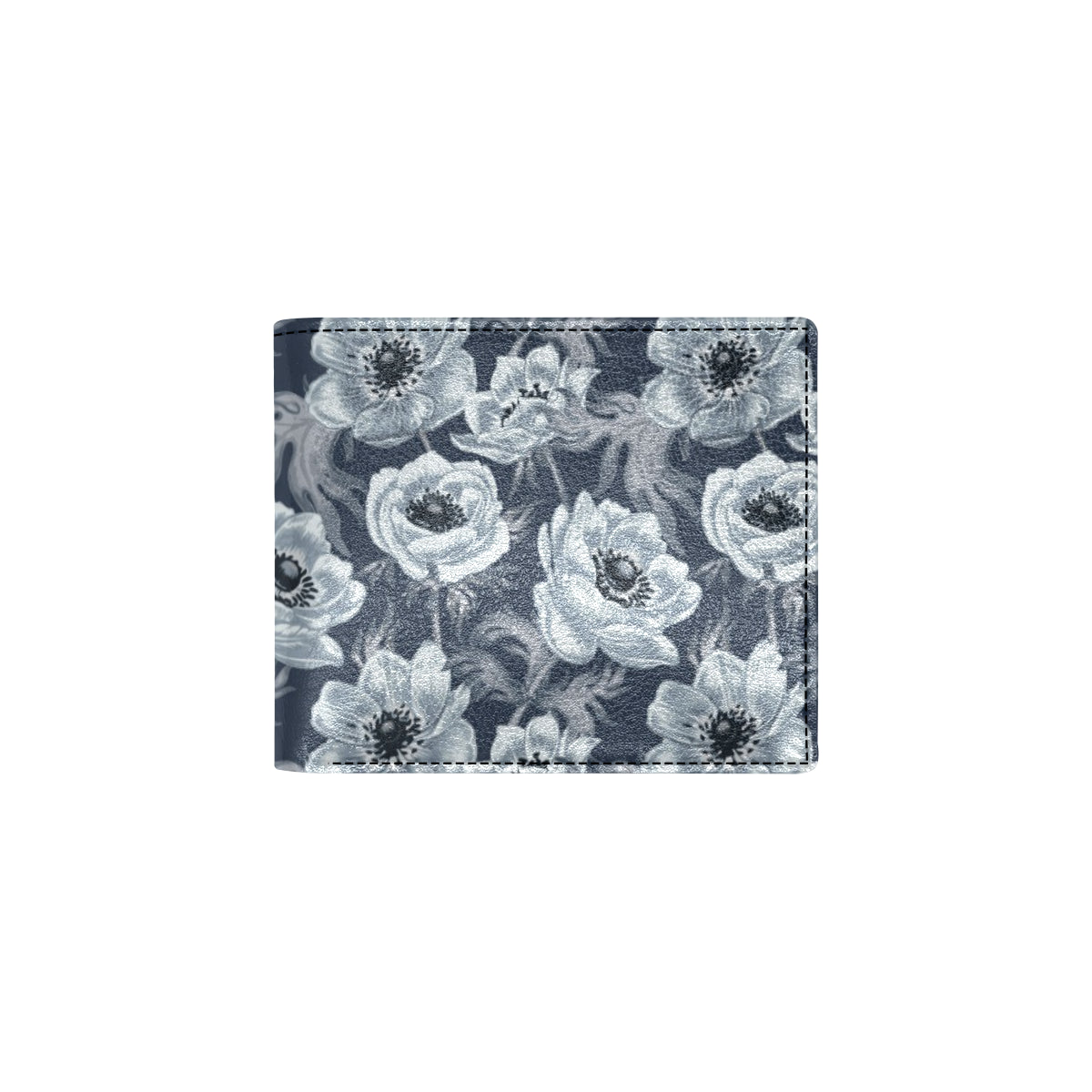 Anemone Pattern Print Design AM09 Men's ID Card Wallet