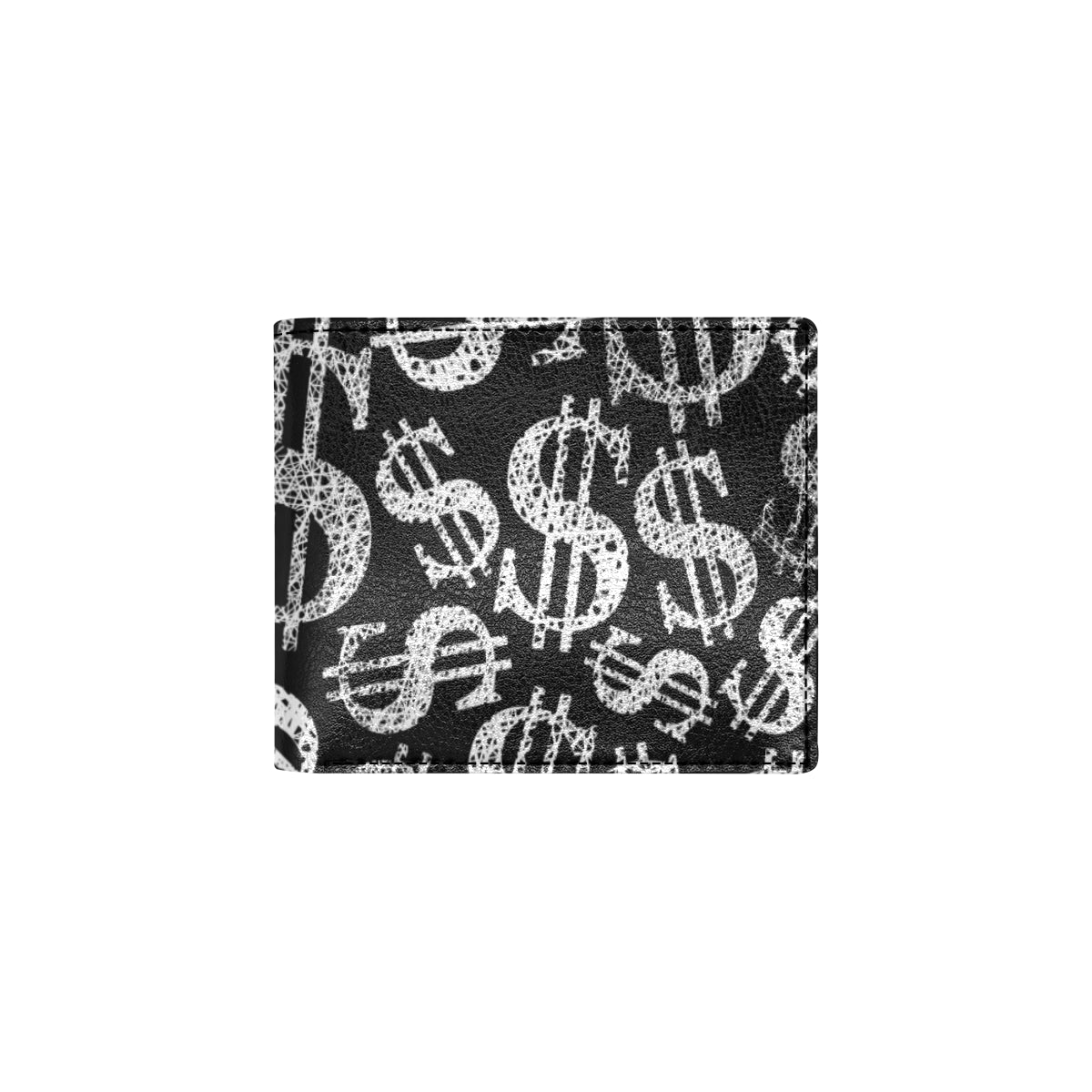 Money Pattern Print Design 02 Men's ID Card Wallet