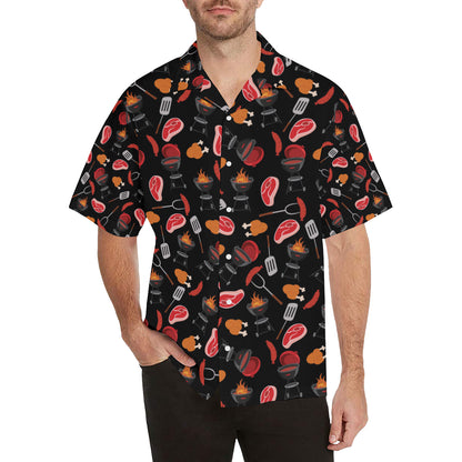 Barbecue Pattern Print Design 04 Men's Hawaiian Shirt