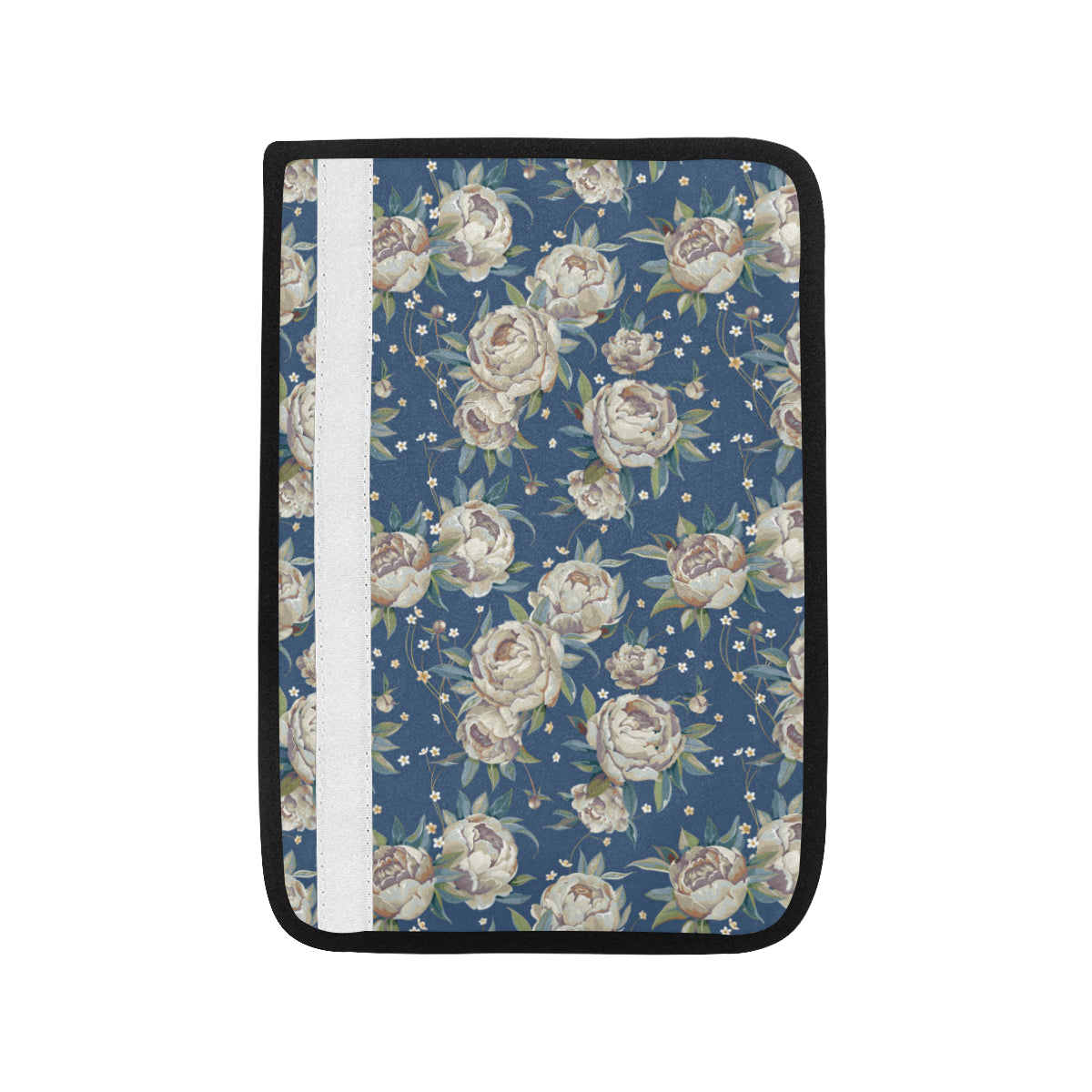 Peony Pattern Print Design A03 Car Seat Belt Cover