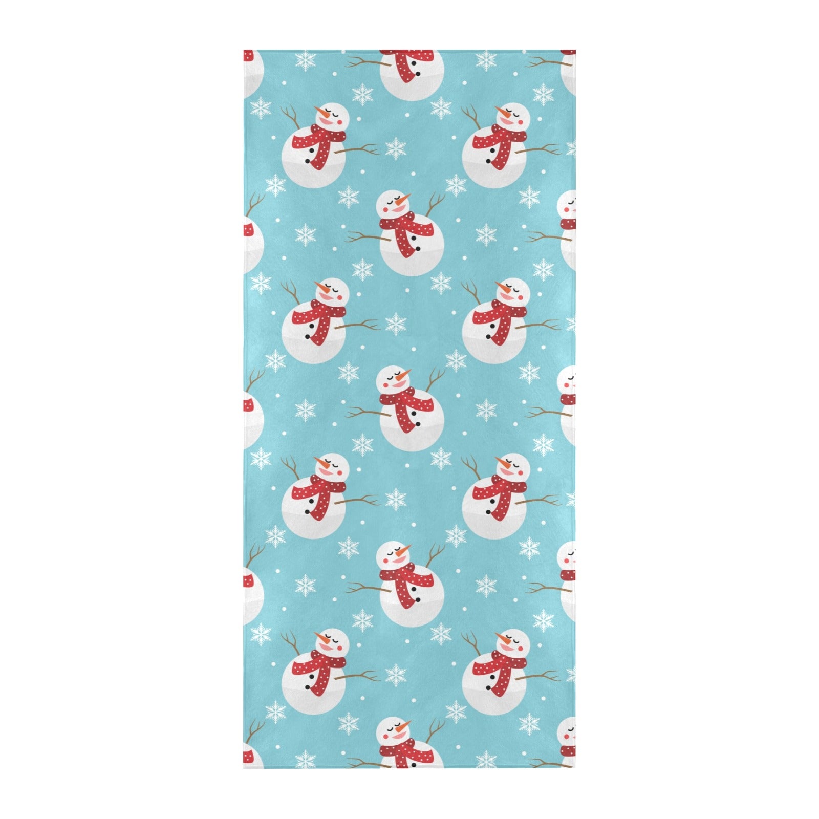 Snowman Print Design LKS304 Beach Towel 32" x 71"