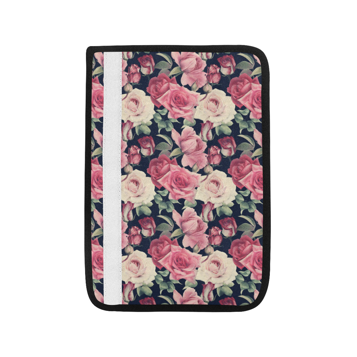 Rose Pattern Print Design RO05 Car Seat Belt Cover