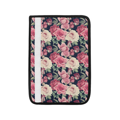 Rose Pattern Print Design RO05 Car Seat Belt Cover