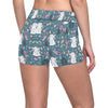 Rabbit Pattern Print Design RB013 Yoga Shorts