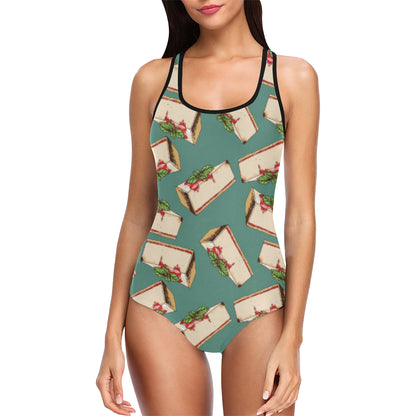 Cheesecake Pattern Print Design CK02 Women Swimsuit