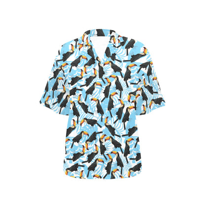 Toucan Print Design LKS303 Women's Hawaiian Shirt