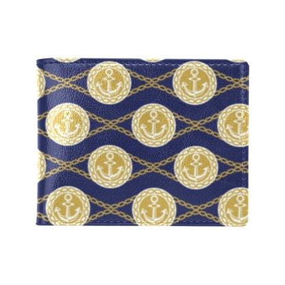 Anchor Luxury Pattern Men's ID Card Wallet