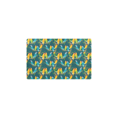 Lovebird Pattern Print Design 02 Kitchen Mat