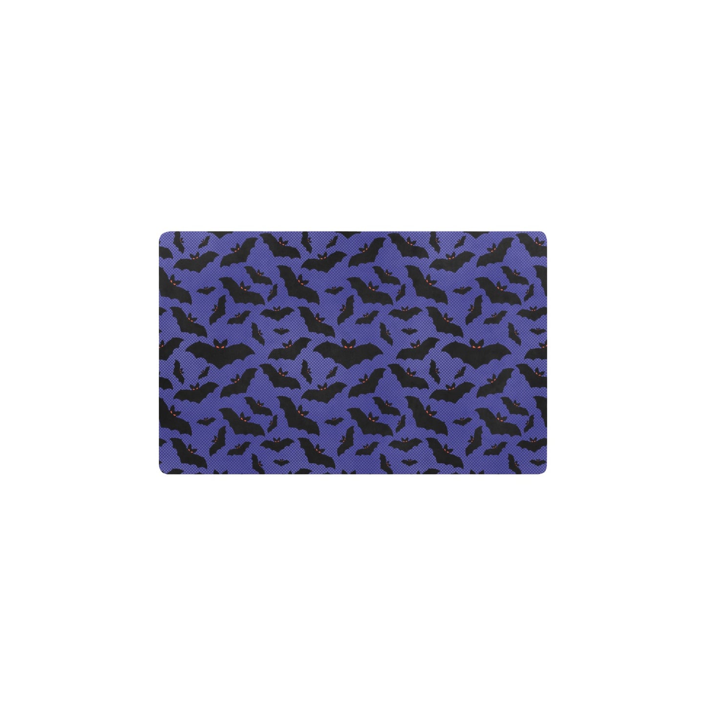 Bat Halloween Pattern Print Design 02 Kitchen Mat