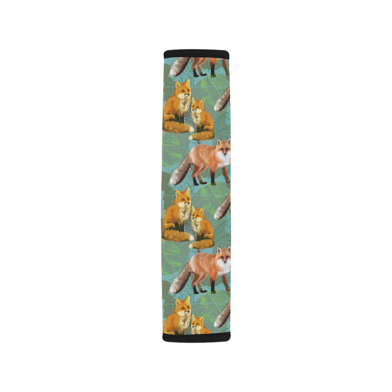 Fox Autumn leaves Themed Car Seat Belt Cover