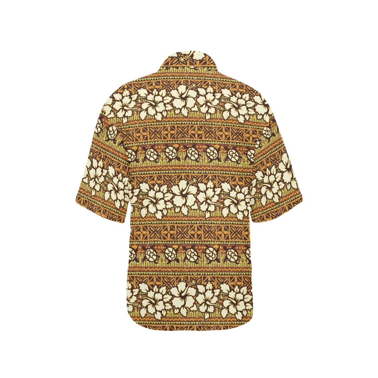 Hawaiian Themed Pattern Print Design H015 Women's Hawaiian Shirt