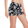 Rose Pattern Print Design RO013 Yoga Shorts