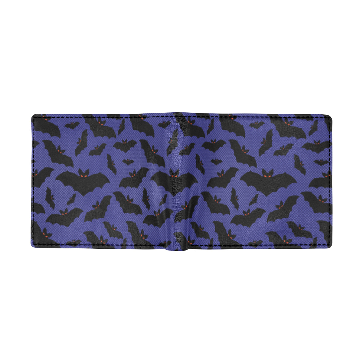 Bat Halloween Pattern Print Design 02 Men's ID Card Wallet