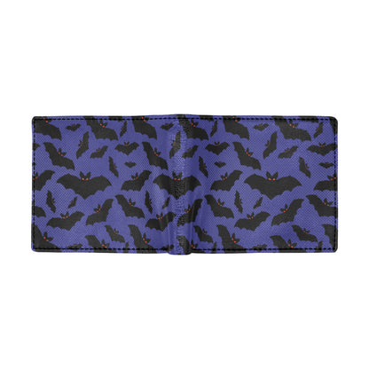 Bat Halloween Pattern Print Design 02 Men's ID Card Wallet