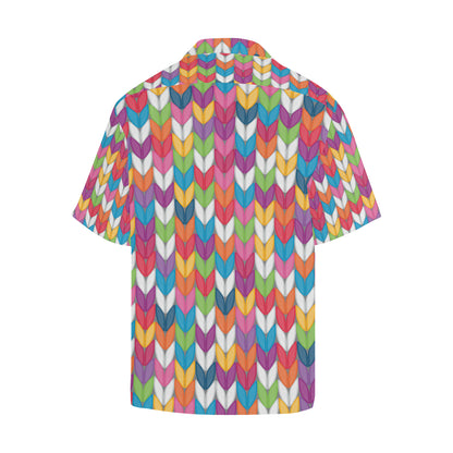 Knit Pattern Print Design 01 Men's Hawaiian Shirt