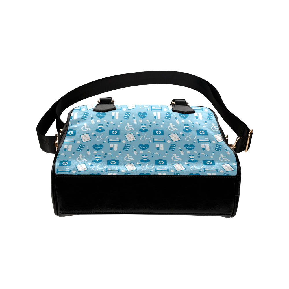 Medical Pattern Print Design 05 Shoulder Handbag