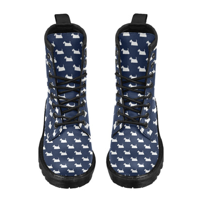 Scottish Terriers Print Design LKS303 Women's Boots