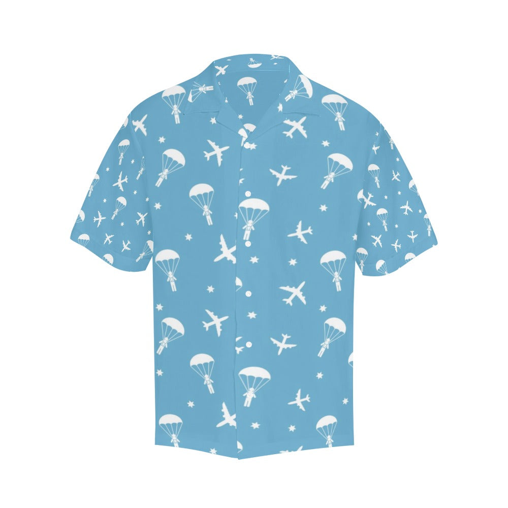 Skydiver Print Design LKS303 Men's Hawaiian Shirt