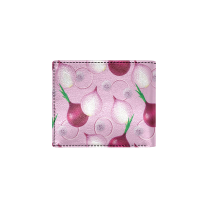 Onion Pattern Print Design A01 Men's ID Card Wallet