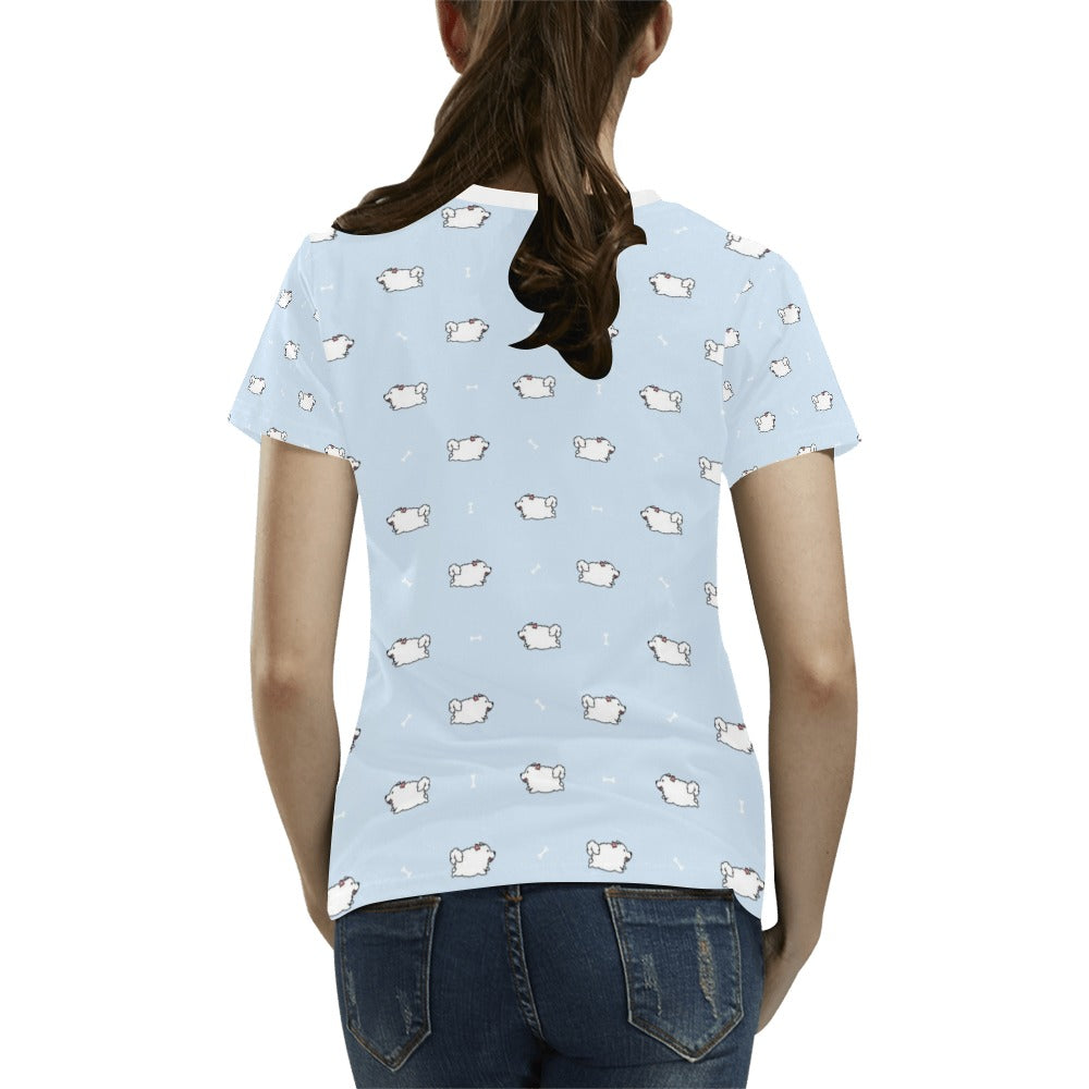 Samoyeds Print Design LKS302 Women's  T-shirt