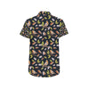 Birds Pattern Print Design 02 Men's Short Sleeve Button Up Shirt