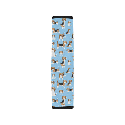 Beagle Pattern Print Design 03 Car Seat Belt Cover