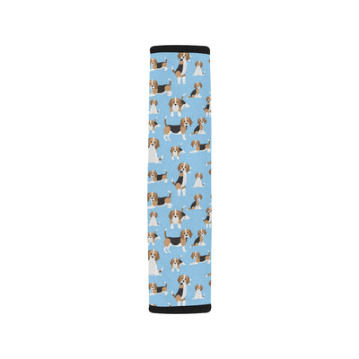 Beagle Pattern Print Design 03 Car Seat Belt Cover