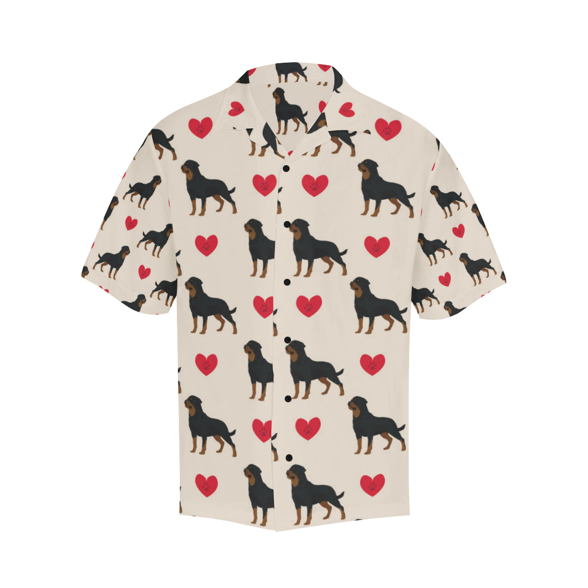 Rottweiler Pattern Print Design A02 Men's Hawaiian Shirt