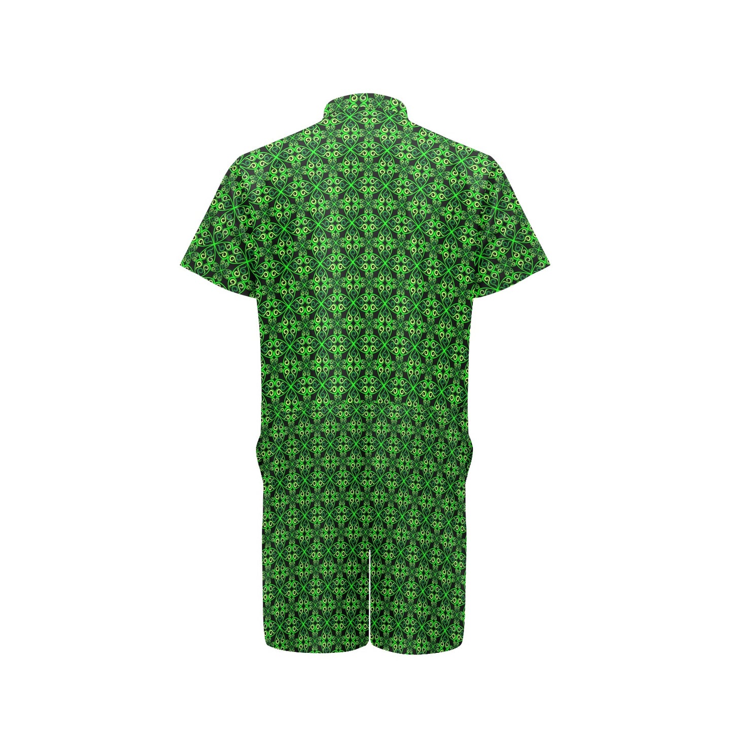 Celtic Green Neon Design Men's Romper