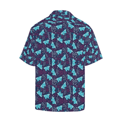 Butterfly Pattern Print Design 011 Men's Hawaiian Shirt