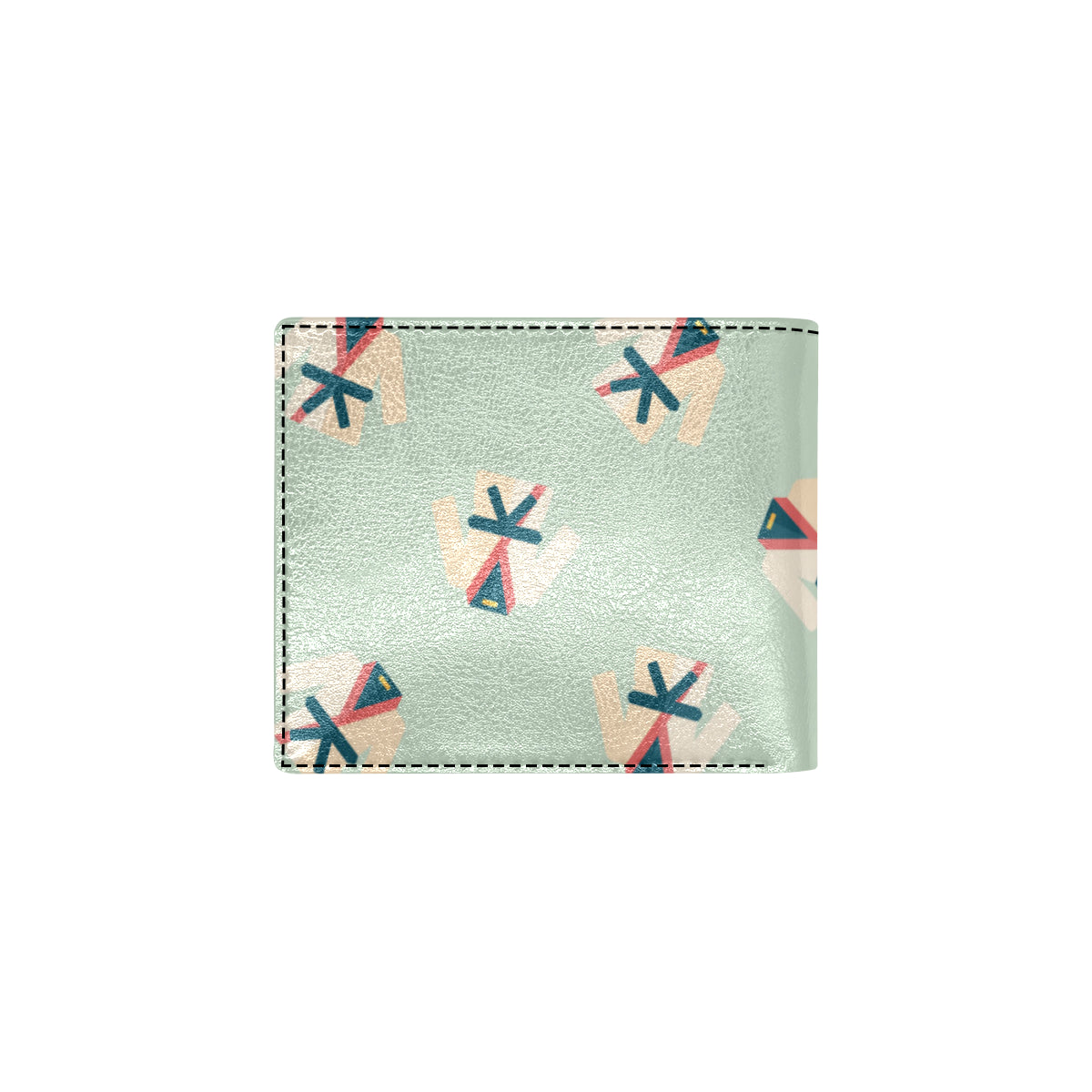 Karate Pattern Print Design 02 Men's ID Card Wallet