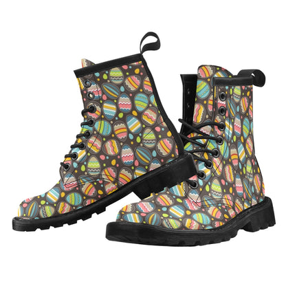 Easter Eggs Pattern Print Design RB03 Women's Boots