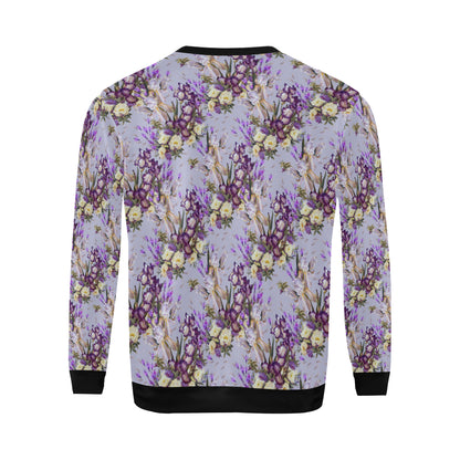 Iris Pattern Print Design IR07 Men Long Sleeve Sweatshirt