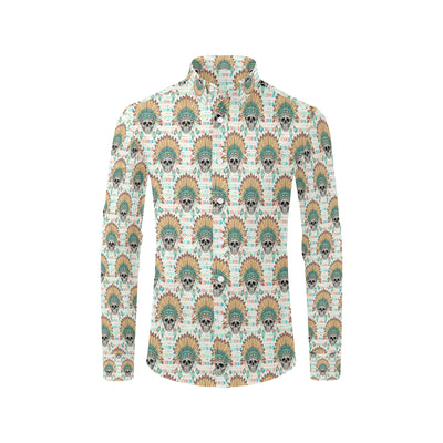 Boho Pattern Print Design 04 Men's Long Sleeve Shirt