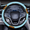 Poop Emoji Pattern Print Design A03 Steering Wheel Cover with Elastic Edge