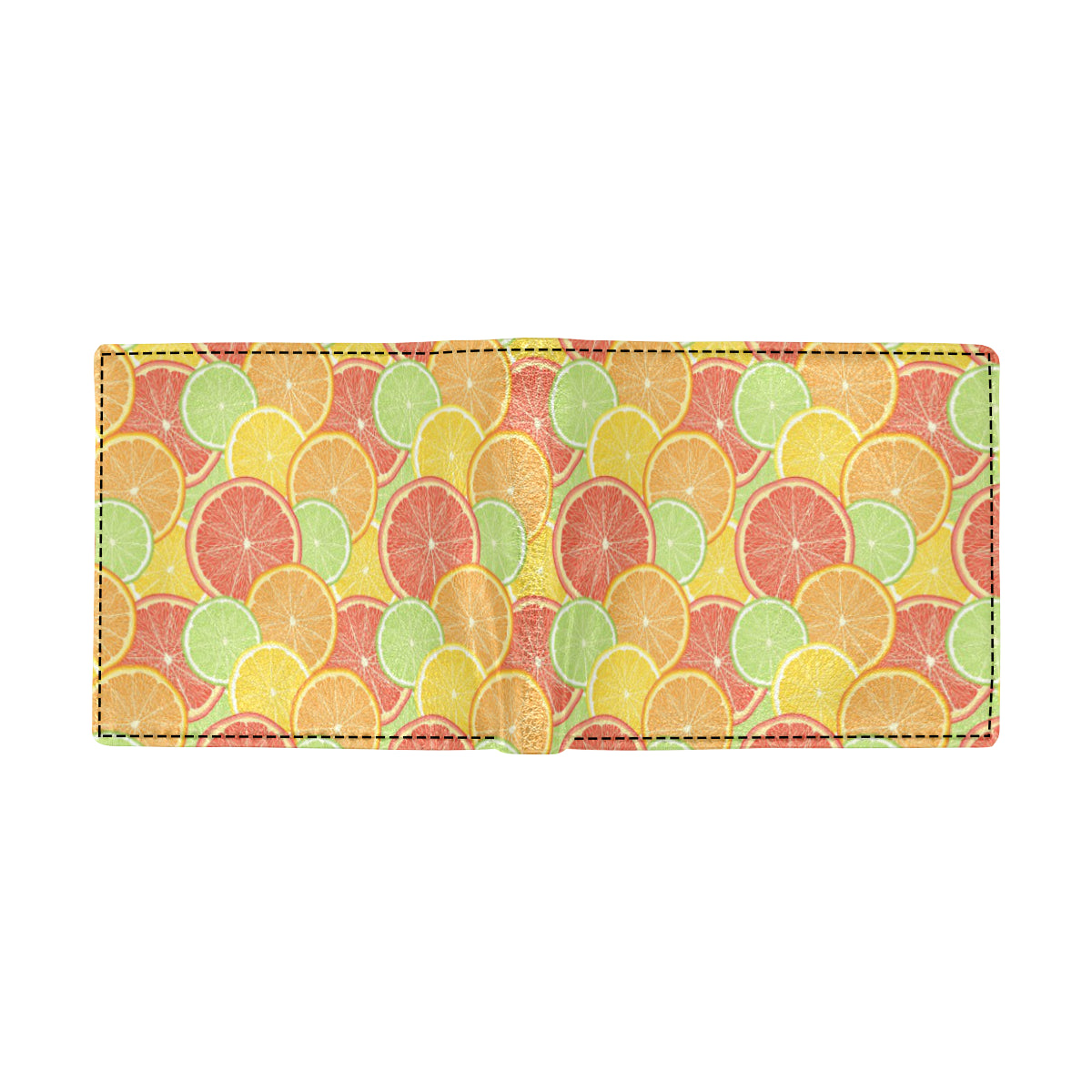 Grapefruit Pattern Print Design GF01 Men's ID Card Wallet