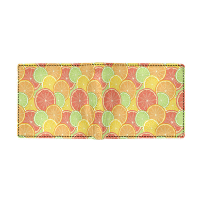 Grapefruit Pattern Print Design GF01 Men's ID Card Wallet